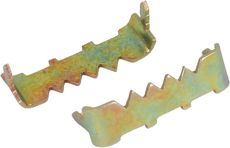 MEETOOT 50 قطعة شماعة صور مسننة للخشب الصلب بدون مسمار مقاس صغير 25x7x9 مللي متر - Image 4